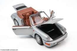 Norev - 1:18 Porsche 911 (964) Carrera 2 Cabriolet 1990 Silver - Diecast Model