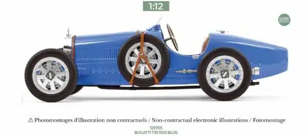 Norev - 1:12 Bugatti T35 Blue 1925