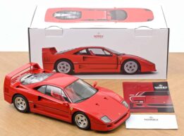 1:12 Ferrari F40 1987 Red - Diecast Model - Norev (Updated Version)