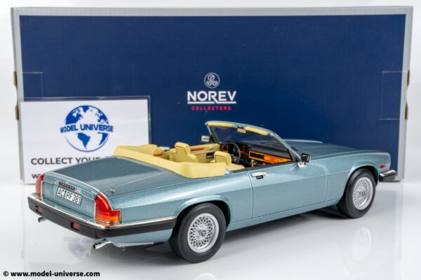 Norev - 1:18 Jaguar XJ-S 5.3 HE Convertible Light Blue 1988 - Diecast Model 9 Norev - 1:18 Jaguar XJ-S 5.3 HE Convertible Light Blue 1988 - Diecast Model