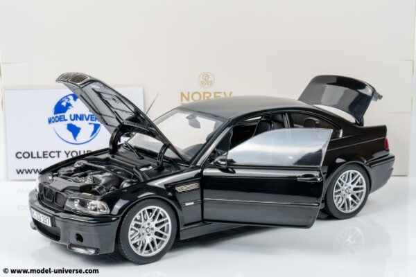 Norev - 1:18 BMW M3 CSL Sapphire Black 2003 - Diecast Model 12 Norev - 1:18 BMW M3 CSL Sapphire Black 2003 - Diecast Model