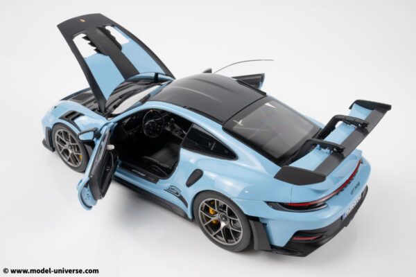 Norev - 1:18 Porsche 911 (992) GT3 RS Weissach Pack Light Blue 2022 - Diecast Model 18 Norev - 1:18 Porsche 911 (992) GT3 RS Weissach Pack Light Blue 2022 - Diecast Model