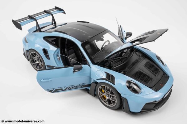 Norev - 1:18 Porsche 911 (992) GT3 RS Weissach Pack Light Blue 2022 - Diecast Model 17 Norev - 1:18 Porsche 911 (992) GT3 RS Weissach Pack Light Blue 2022 - Diecast Model