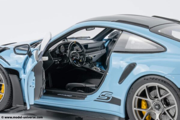 Norev - 1:18 Porsche 911 (992) GT3 RS Weissach Pack Light Blue 2022 - Diecast Model 19 Norev - 1:18 Porsche 911 (992) GT3 RS Weissach Pack Light Blue 2022 - Diecast Model