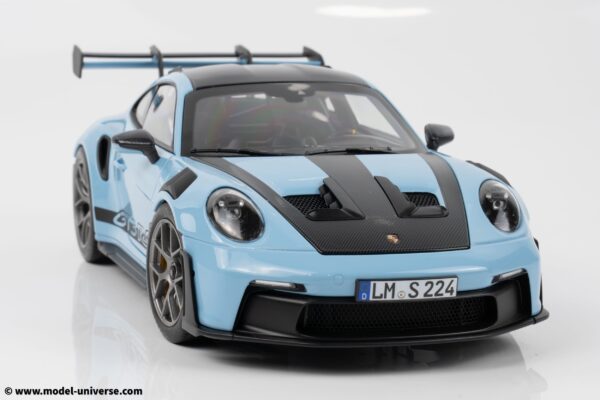 Norev - 1:18 Porsche 911 (992) GT3 RS Weissach Pack Light Blue 2022 - Diecast Model 21 Norev - 1:18 Porsche 911 (992) GT3 RS Weissach Pack Light Blue 2022 - Diecast Model