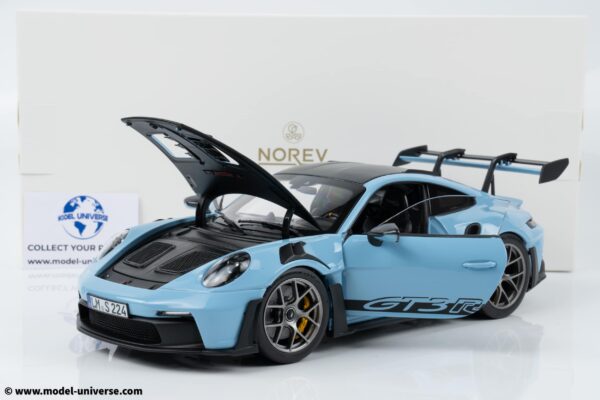 Norev - 1:18 Porsche 911 (992) GT3 RS Weissach Pack Light Blue 2022 - Diecast Model 14 Norev - 1:18 Porsche 911 (992) GT3 RS Weissach Pack Light Blue 2022 - Diecast Model