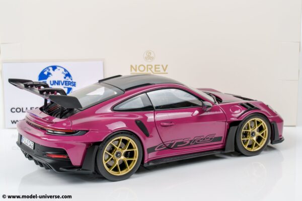 Norev - 1:18 Porsche 911 (992) GT3 RS Ruby Star Purple - Diecast Model 12 Norev - 1:18 Porsche 911 (992) GT3 RS Ruby Star Purple - Diecast Model