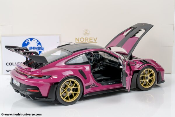 Norev - 1:18 Porsche 911 (992) GT3 RS Ruby Star Purple - Diecast Model 11 Norev - 1:18 Porsche 911 (992) GT3 RS Ruby Star Purple - Diecast Model