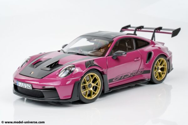 Norev - 1:18 Porsche 911 (992) GT3 RS Ruby Star Purple - Diecast Model 14 Norev - 1:18 Porsche 911 (992) GT3 RS Ruby Star Purple - Diecast Model