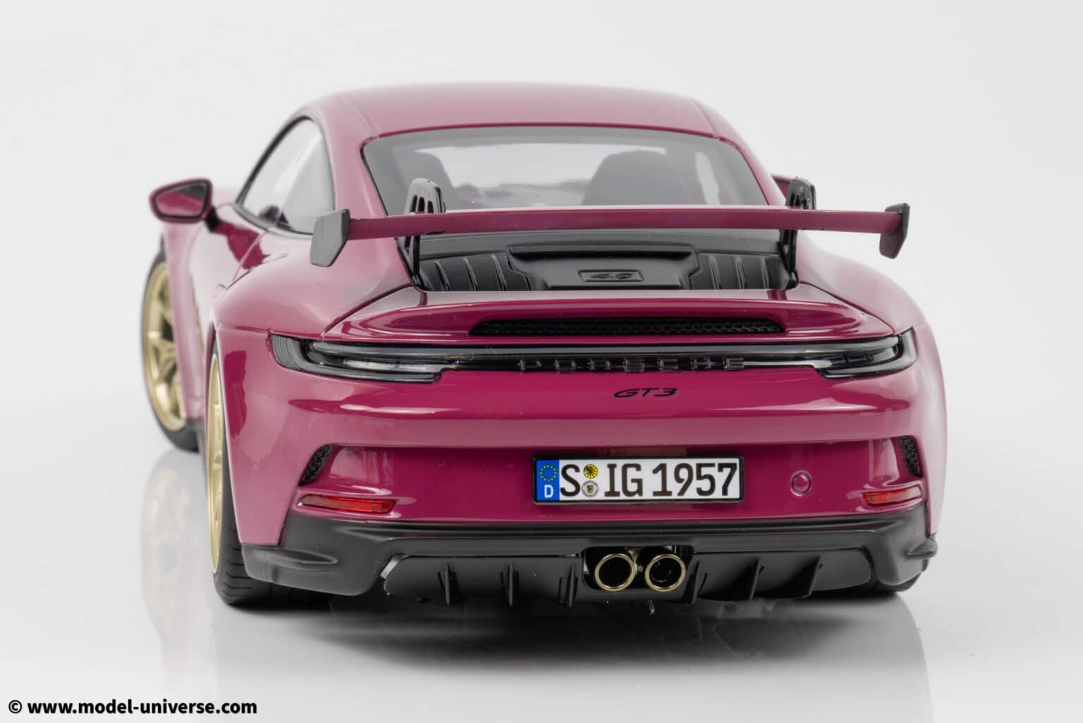 Porsche 911 GT3 2021 Ruby Star Neo – Modèle 1/18 – Zamak – Collection Adulte (14+)