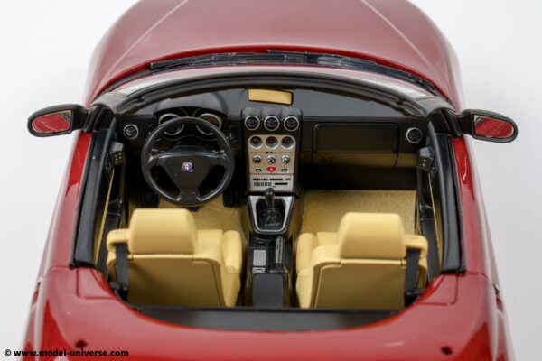 Norev - 1:18 Alfa Romeo Spider Proteo Red Metallic 1999 - Diecast Model 16 Norev - 1:18 Alfa Romeo Spider Proteo Red Metallic 1999 - Diecast Model
