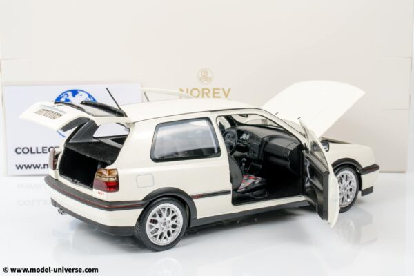 Norev - 1:18 Volkswagen VW Golf Mk.3 GTI Candy White 1996 - Diecast Model 16 Norev - 1:18 Volkswagen VW Golf Mk.3 GTI Candy White 1996 - Diecast Model