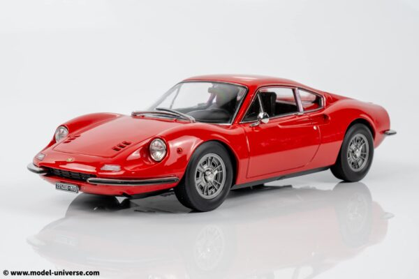 Norev - 1:18 Ferrari Dino 246 GT Red 1968 - Diecast Model 14 Norev - 1:18 Ferrari Dino 246 GT Red 1968 - Diecast Model