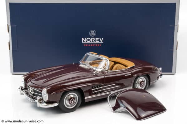 Norev - 1:18 Mercedes-Benz 300 SL Roadster 1957 Dark Red - Diecast Model