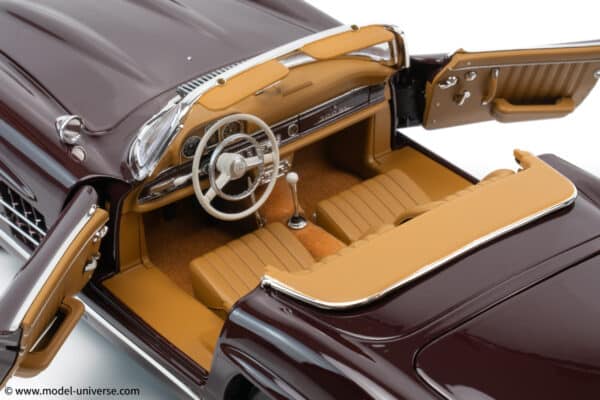 Norev - 1:18 Mercedes-Benz 300 SL Roadster 1957 Dark Red - Diecast Model