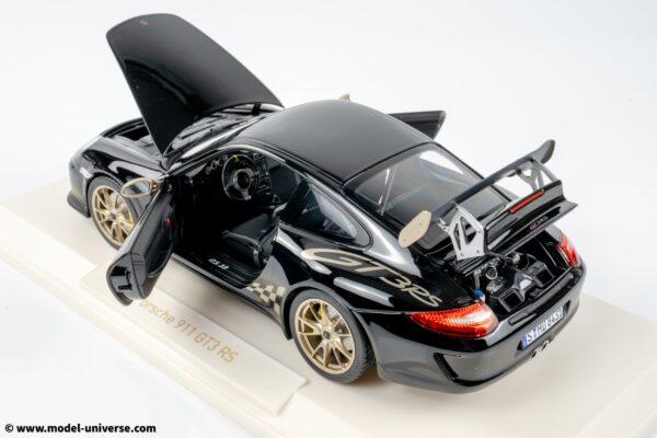 Norev - 1:18 Porsche 911 (997.2) GT3 RS 2009 Black & Gold - Diecast Model 22 Norev - 1:18 Porsche 911 (997.2) GT3 RS 2009 Black & Gold - Diecast Model