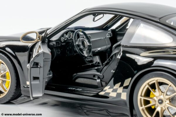 Norev - 1:18 Porsche 911 (997.2) GT3 RS 2009 Black & Gold - Diecast Model 23 Norev - 1:18 Porsche 911 (997.2) GT3 RS 2009 Black & Gold - Diecast Model