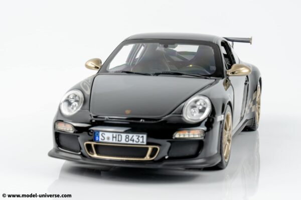 Norev - 1:18 Porsche 911 (997.2) GT3 RS 2009 Black & Gold - Diecast Model 26 Norev - 1:18 Porsche 911 (997.2) GT3 RS 2009 Black & Gold - Diecast Model