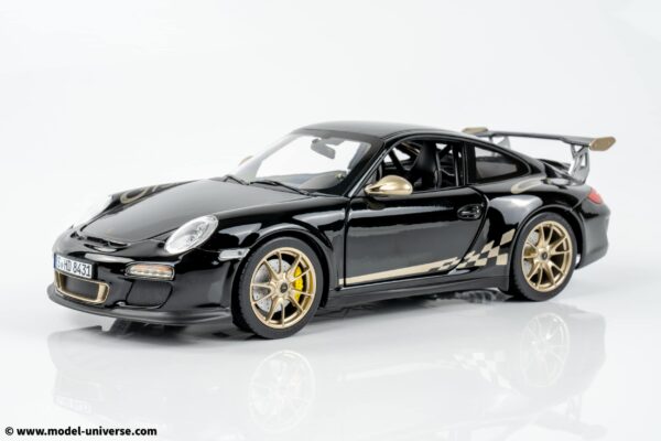 Norev - 1:18 Porsche 911 (997.2) GT3 RS 2009 Black & Gold - Diecast Model 28 Norev - 1:18 Porsche 911 (997.2) GT3 RS 2009 Black & Gold - Diecast Model