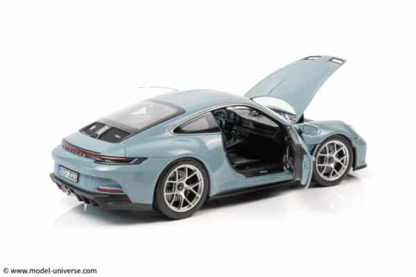 Norev 1:18 Porsche 911 (992) S/T Meissen Blue 2023 - Diecast Model