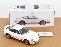 Norev - 1:12 Porsche 911 Carrera RS 2.7 1973 Grand Prix White & Red - Diecast Model