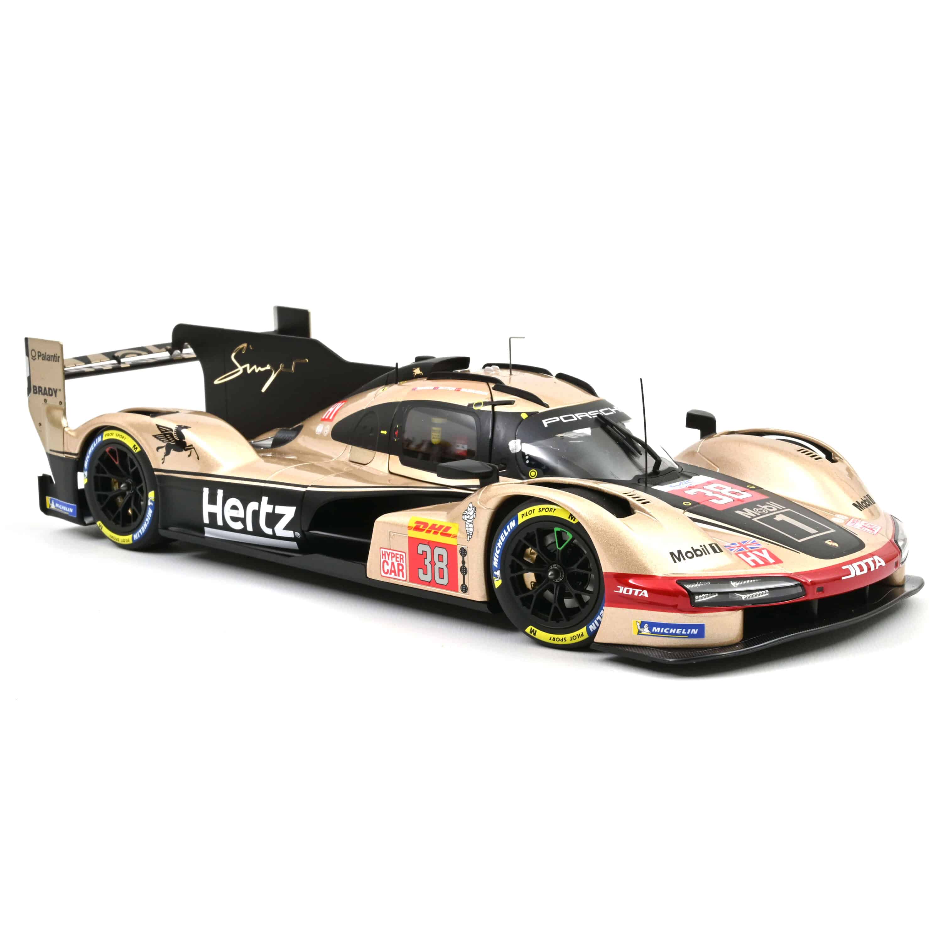 Norev - 1:18 Porsche 963 Hertz Jota No.38 Lone Star LM 24 - Button, Hanson, Rasmussen - Diecast Model
