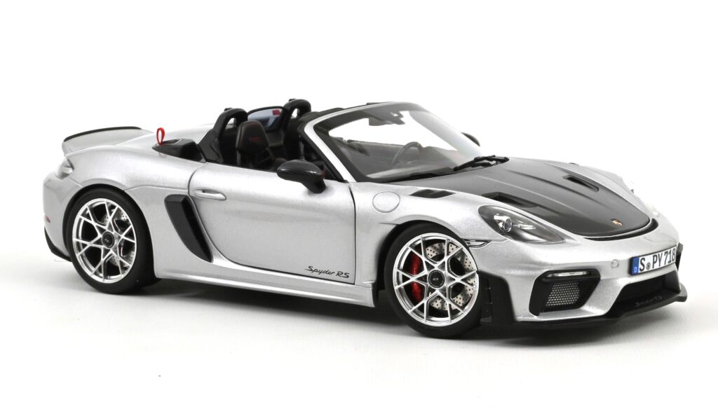 New model arrivals at model-universe.com include Werk83's Porsche 917 "Pink Pig", KK Scale's "Miami Vice" Ferrari Testarossa and many more ... 8 Norev - 1:18 Porsche 718 Spyder RS 2023 GT Silver Metallic - Diecast Model