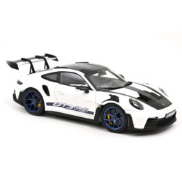 Norev - 1:18 Porsche 911 GT3 RS w/Weissach Pack White Indigo Blue 2022