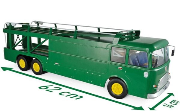 Norev - 1:18 Fiat Bartoletti Tipo 306/2 David Piper Racing Green Race Car Transporter - Limited Edition Diecast Model