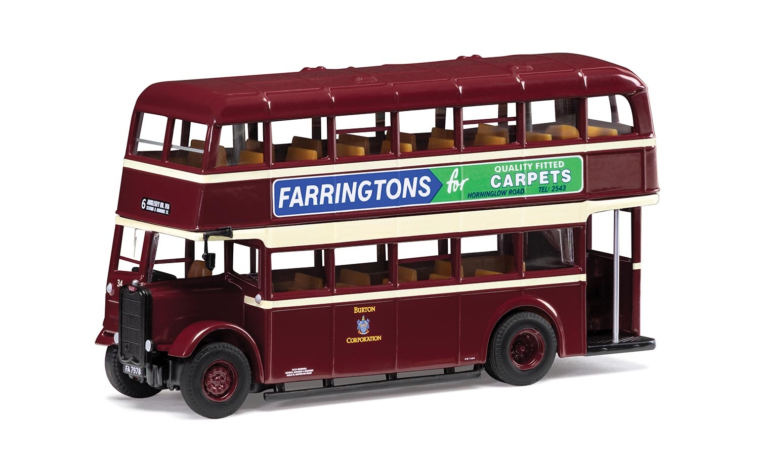 Corgi OM42917A Routemaster Farringtons 6 Anglesey Rd via Station & Uxbridge Street Diecast Model Bus