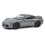 Schuco - 1:18 Porsche 911 (991) GTS Coupe (2015) Grey Diecast Model
