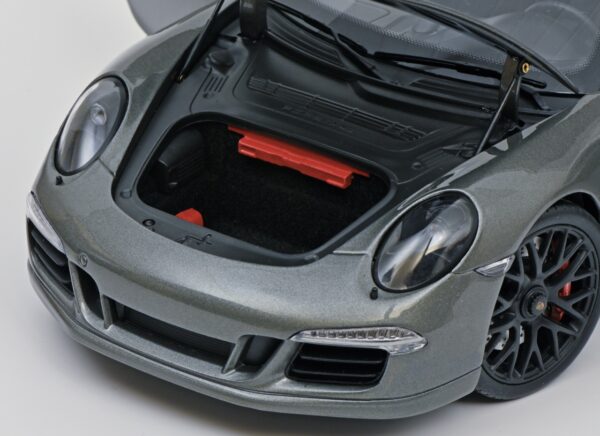 Schuco 1/18 Porsche 911 GTS Coupe Grey Diecast Model 450039600