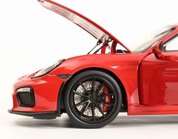 Schuco 1:18 Porsche 718 Cayman GT4 Red Diecast Model Car 450040300
