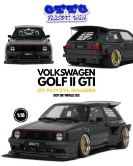 Otto Mobile - 1:18 Volkswagen VW Golf II GTI By Khyzyl Saleem Ascot Grey Metallic 2021 - Limited Edition Resin Model