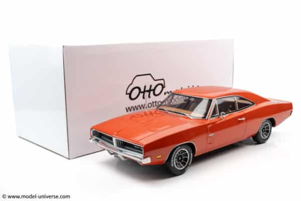 Otto Mobile - 1:12 Dodge Charger Hemi Orange 1969 - Limited Edition Resin Model