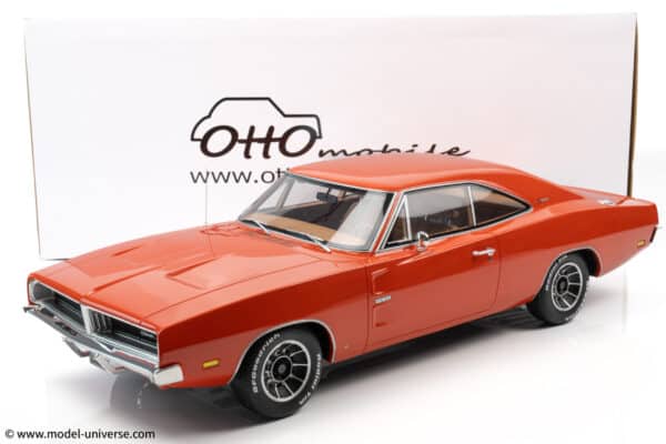 Otto Mobile - 1:12 Dodge Charger Hemi Orange 1969 - Limited Edition Resin Model