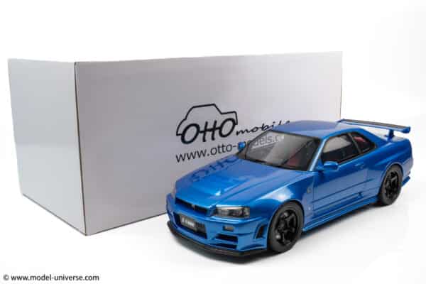 Otto Mobile - 1:12 Nissan Skyline GT-R (R34) Z-Tune Blue 2005 - Limited Edition Resin Model