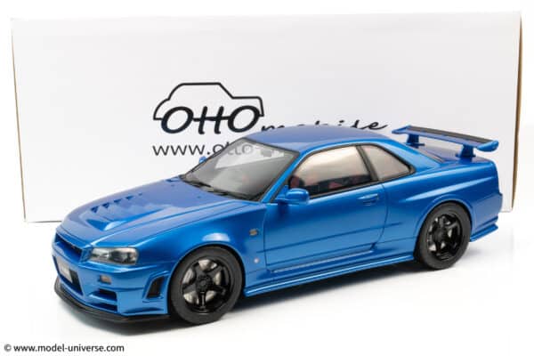 Otto Mobile - 1:12 Nissan Skyline GT-R (R34) Z-Tune Blue 2005 - Limited Edition Resin Model