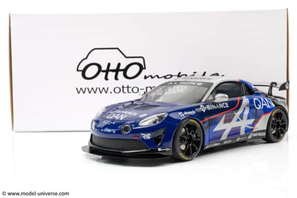Alpine A110 GT4 Evo Blue Alpine ESports Series 2024 - 1:18 Scale Limited Edition Resin Model by Otto Mobile