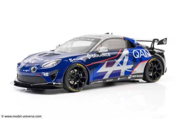 Alpine A110 GT4 Evo Blue Alpine ESports Series 2024 - 1:18 Scale Limited Edition Resin Model by Otto Mobile