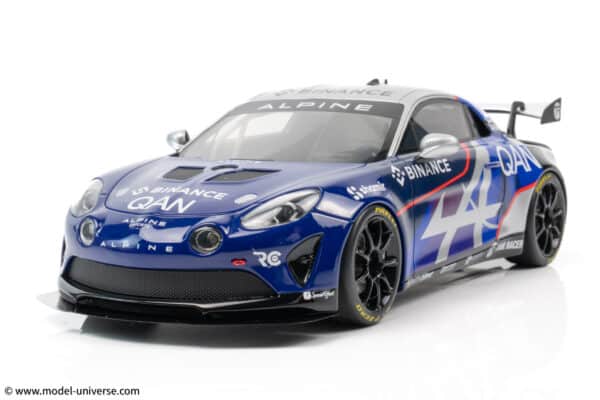 Alpine A110 GT4 Evo Blue Alpine ESports Series 2024 - 1:18 Scale Limited Edition Resin Model by Otto Mobile