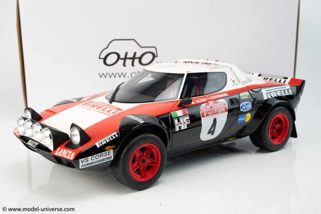 Latest arrivals at model-universe.com include Ford Mustang GT's by KK Scale, McLaren F1's by LCD, the large scale Lancia Stratos by Otto, and much more ... 14 Otto Mobile - 1:12 Lancia Stratos GR.4 San Remo Winner 1978 - Limited Edition Resin Model