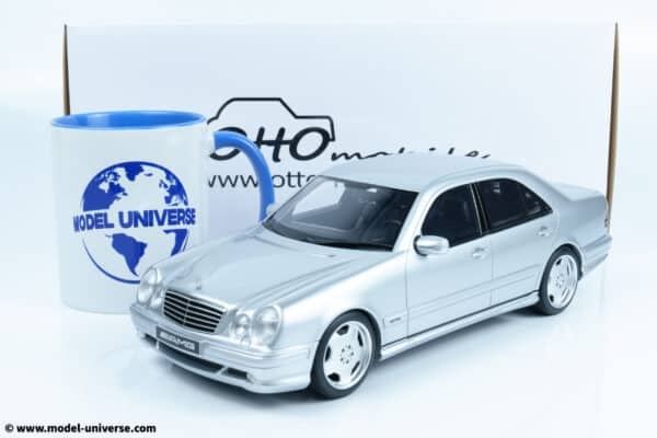 Otto Mobile - 1:18 Mercedes-Benz E55 AMG W210 Brilliant Silver 2001 - Limited Edition Resin Model