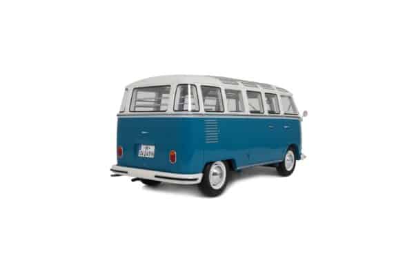 Diecast Model Shop - Model Universe 46 Alternative view of Otto Mobile 1:12 Volkswagen Combi Type 2 (T1) Samba 1962 Regatta Blue (G102) Limited Edition Resin Model
