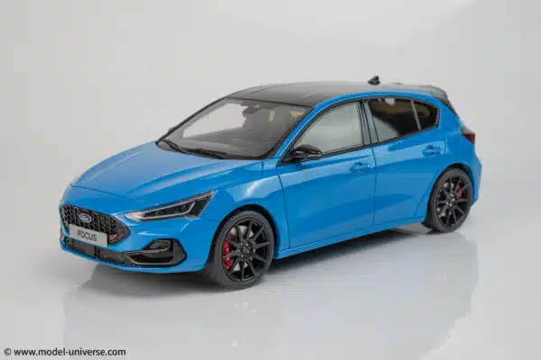 1:18 Ford Focus ST Edition Azure Blue 2022 - Limited Edition Resin Model by Otto Mobile