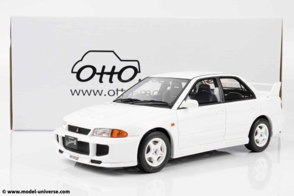 Otto Mobile - 1:18 Mitsubishi Lancer Evo III Scotia White 1995 - Limited Edition Resin Model 21 Otto Mobile - 1:18 Mitsubishi Lancer Evo III Scotia White 1995 - Limited Edition Resin Model