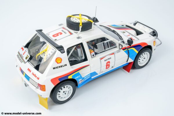 Otto Mobile - 1:18 Peugeot 205 T16 No.6 Timo Salonen Safari Rally 1985 - Limited Edition Resin Model 17 Otto Mobile - 1:18 Peugeot 205 T16 No.6 Timo Salonen Safari Rally 1985 - Limited Edition Resin Model