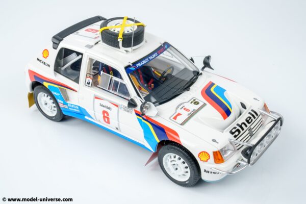 Otto Mobile - 1:18 Peugeot 205 T16 No.6 Timo Salonen Safari Rally 1985 - Limited Edition Resin Model 16 Otto Mobile - 1:18 Peugeot 205 T16 No.6 Timo Salonen Safari Rally 1985 - Limited Edition Resin Model