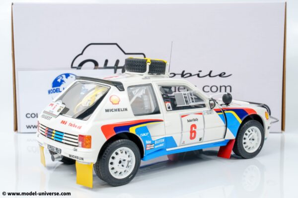 Otto Mobile - 1:18 Peugeot 205 T16 No.6 Timo Salonen Safari Rally 1985 - Limited Edition Resin Model 10 Otto Mobile - 1:18 Peugeot 205 T16 No.6 Timo Salonen Safari Rally 1985 - Limited Edition Resin Model