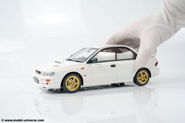 Otto Mobile 1:18 Subaru Impreza WRX Type RA STI Pure White 2000 (OT490) Limited Edition Resin Model 14 otto mobile ot490 subaru impreza pearl white wrx 01